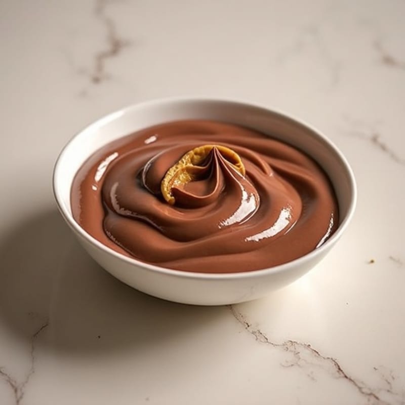 Silky Chocolate Protein Pudding with Peanut Butter Swirl