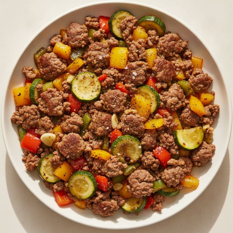 Ground Beef and Vegetable Skillet