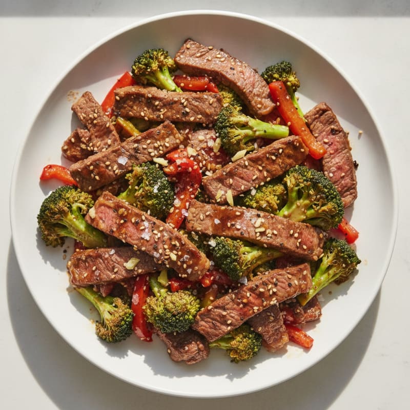 Sesame Beef and Broccoli Stir-Fry