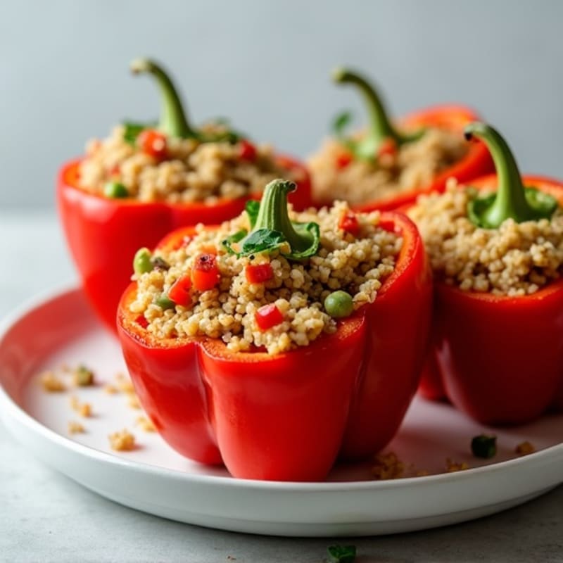Protein-Packed Turkey and Quinoa Stuffed Bell Peppers