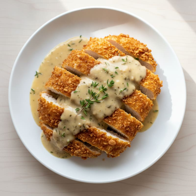 Buttermilk Fried Chicken with Creamy Gravy