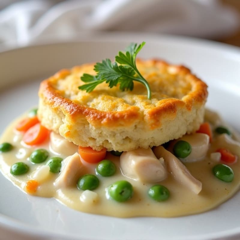 Creamy Cauliflower-Crust Chicken Pot Pie