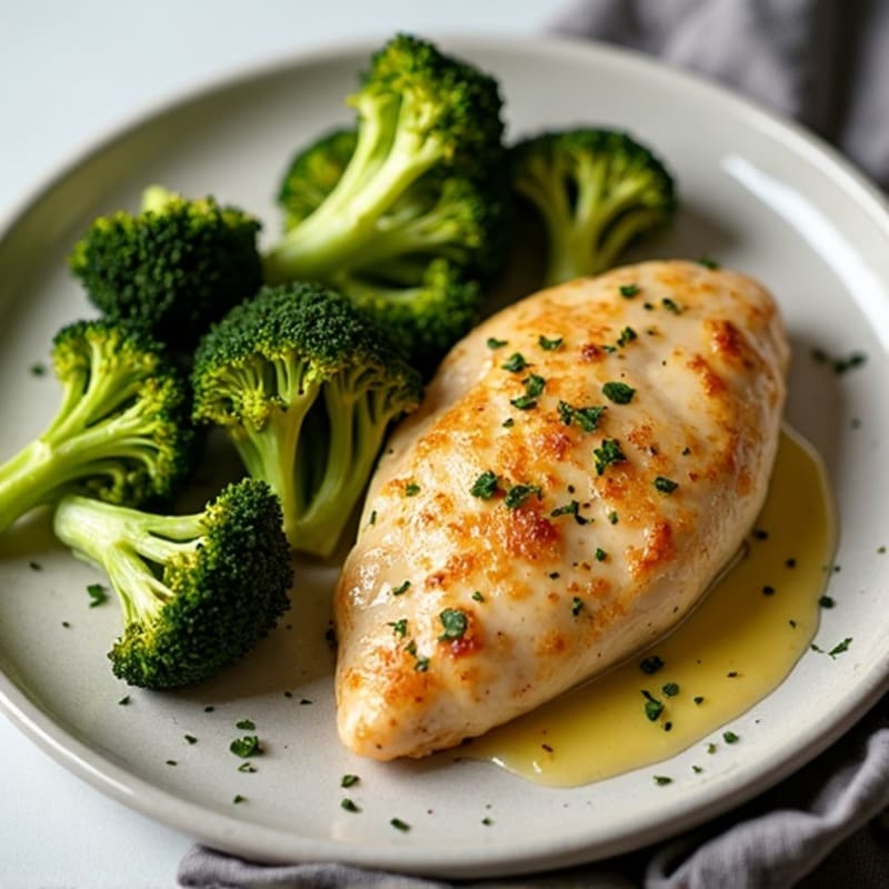 Sheet Pan Lemon Garlic Chicken with Crispy Roasted Broccoli