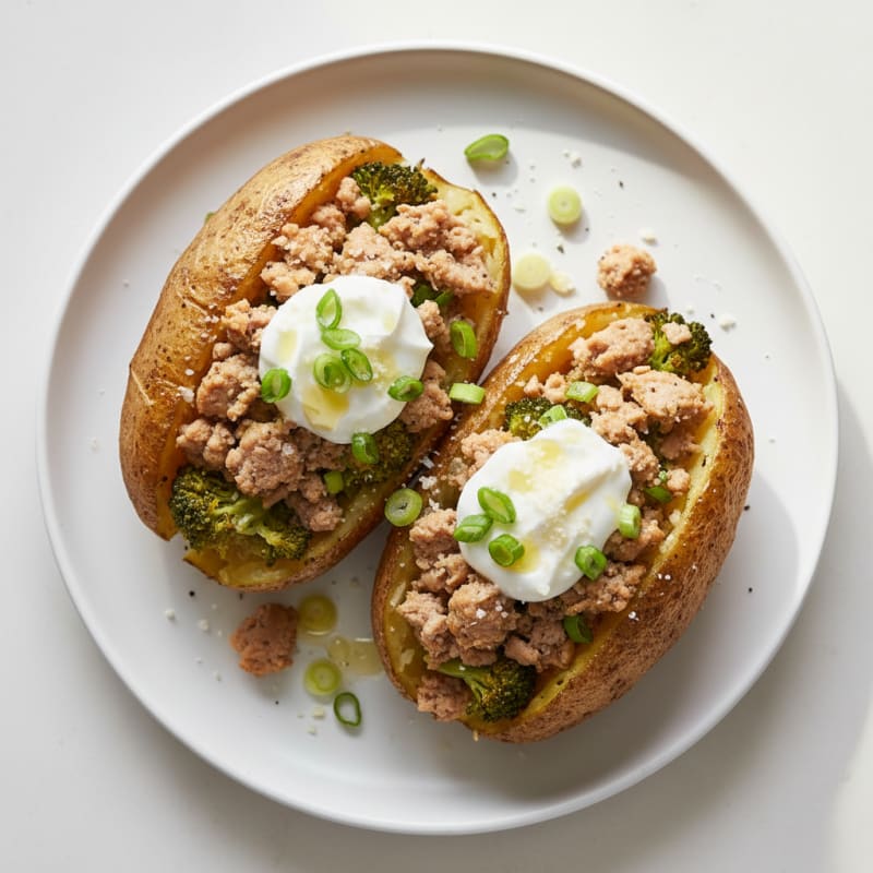Golden Crispy Loaded Baked Potatoes