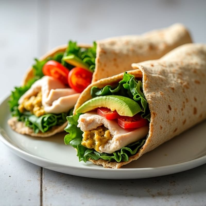 Lean Turkey and Fresh Veggie Wrap