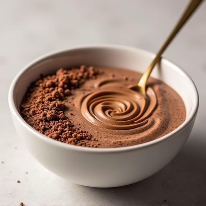 Creamy Chocolate Protein Cheesecake Bowl