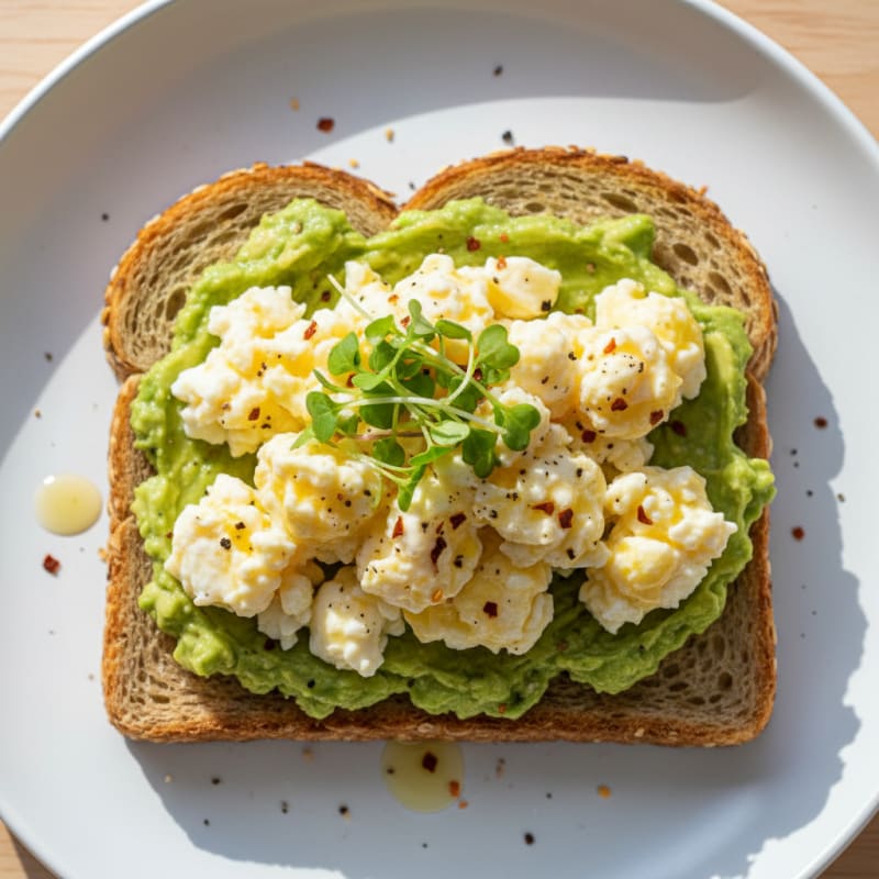 Creamy Avocado and Egg Toast