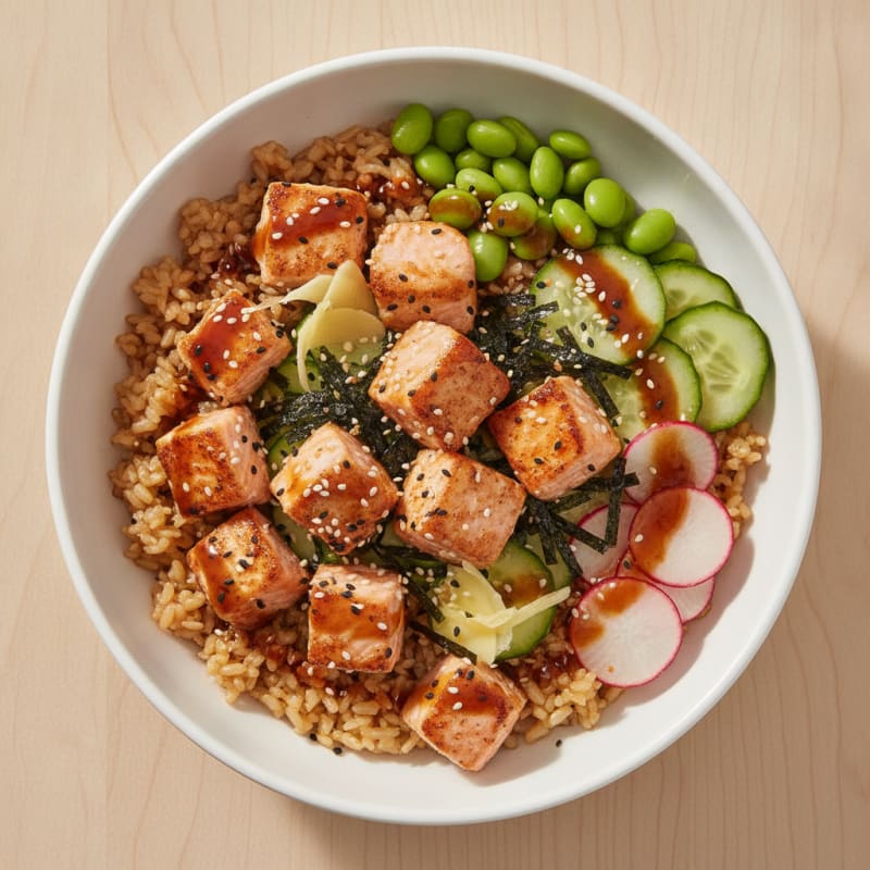 Salmon Sushi Rice Bowl