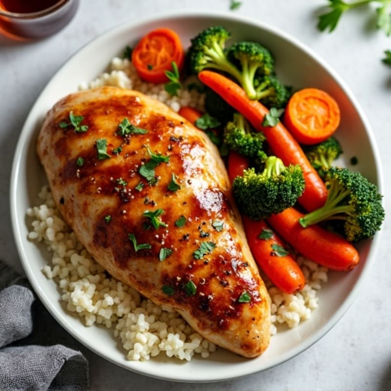 Sheet Pan Teriyaki Chicken with Crispy Roasted Vegetables