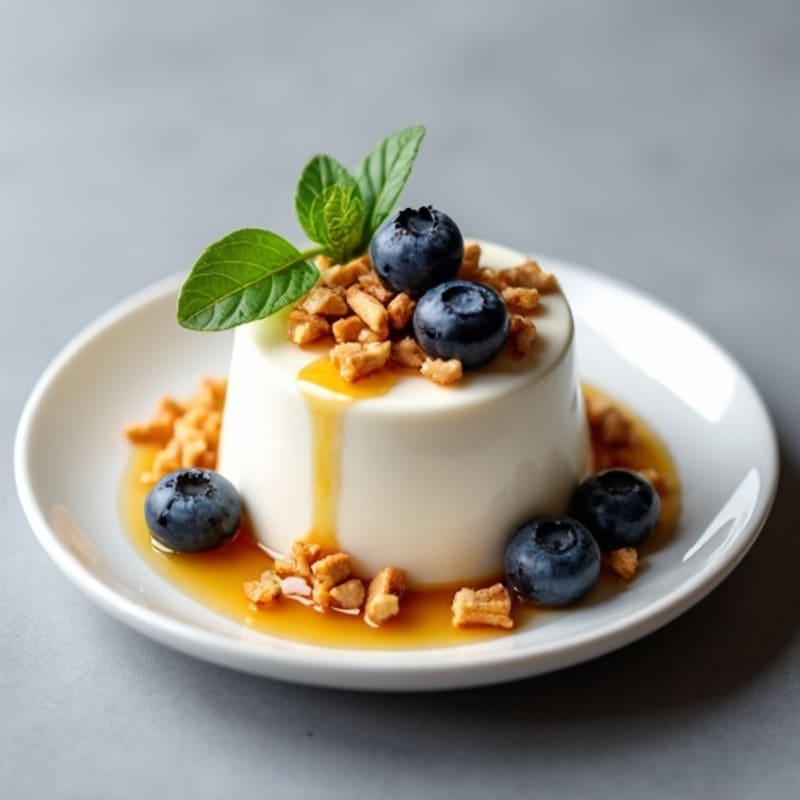 Creamy Vanilla Protein Yogurt with Chopped Almonds