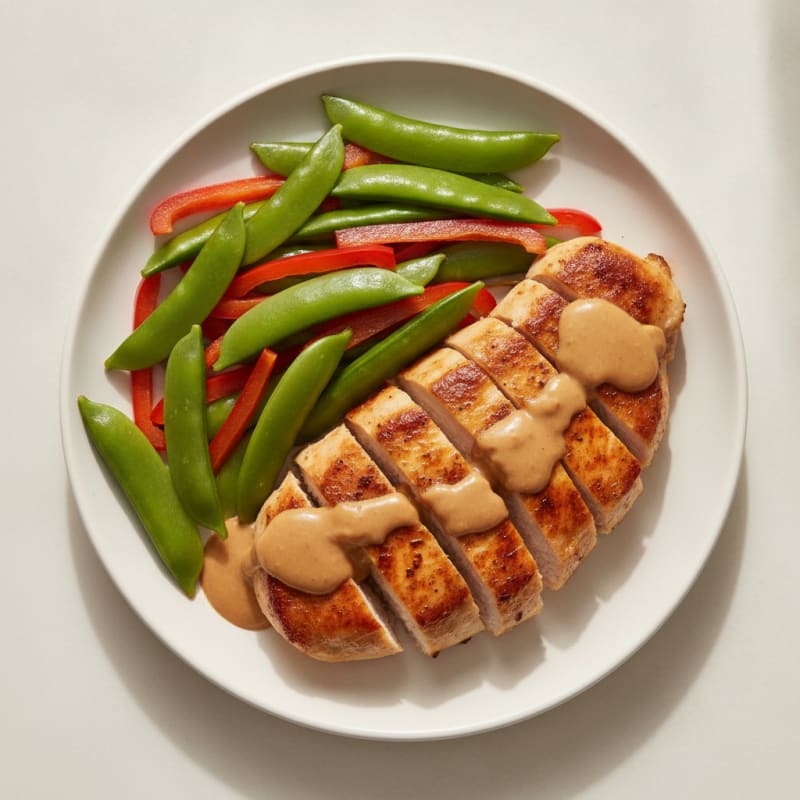 Pan-Seared Chicken with Peanut Sauce