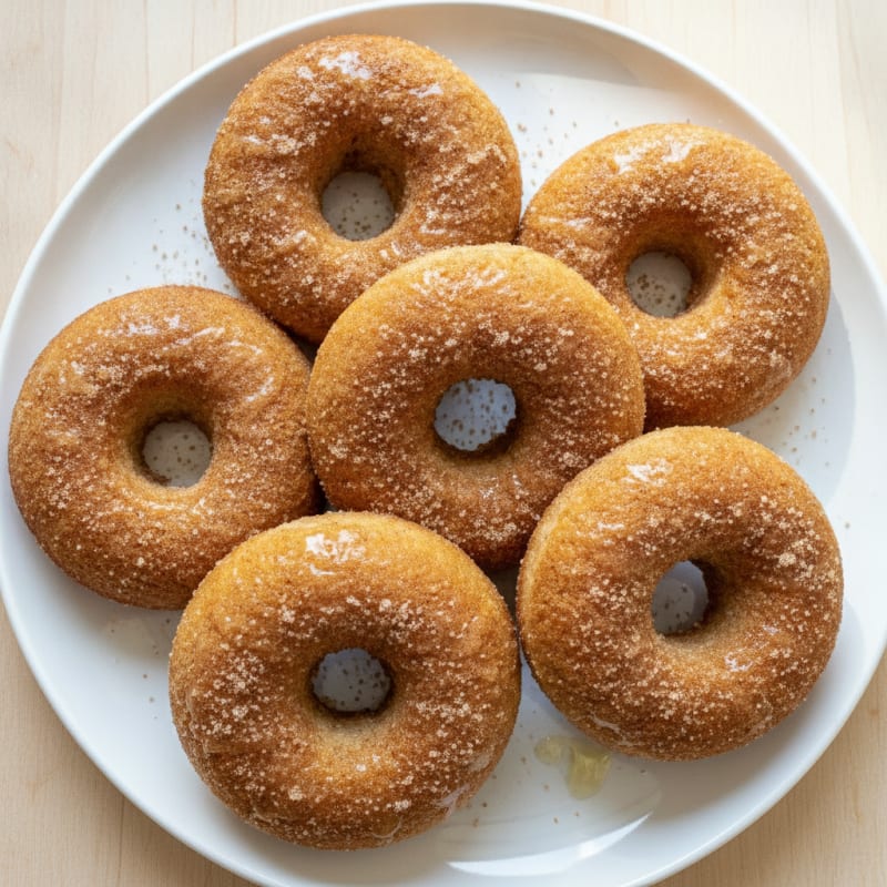 Baked Cinnamon Sugar Doughnuts