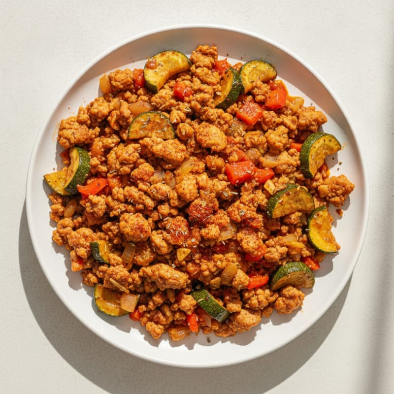 Savory Ground Turkey Skillet