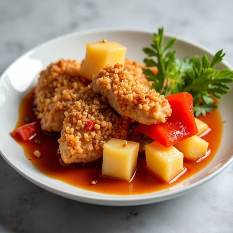Crispy Baked Sweet and Sour Chicken