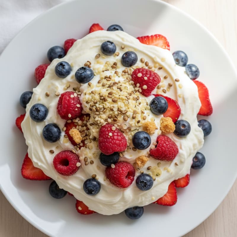Creamy Greek Yogurt Protein Parfait with Mixed Berries