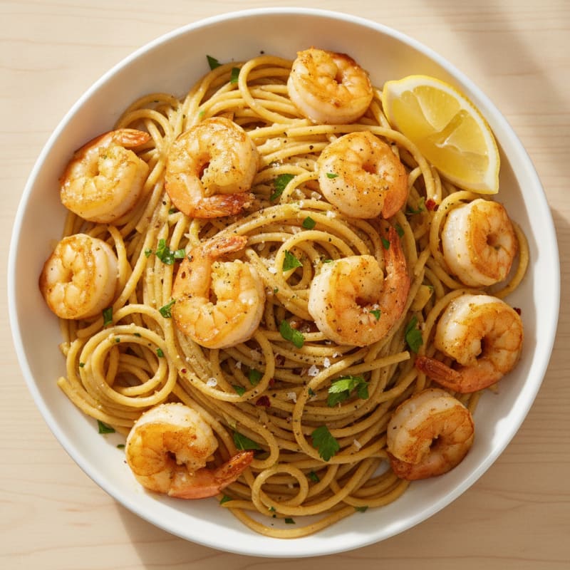Garlic Butter Shrimp Scampi Pasta