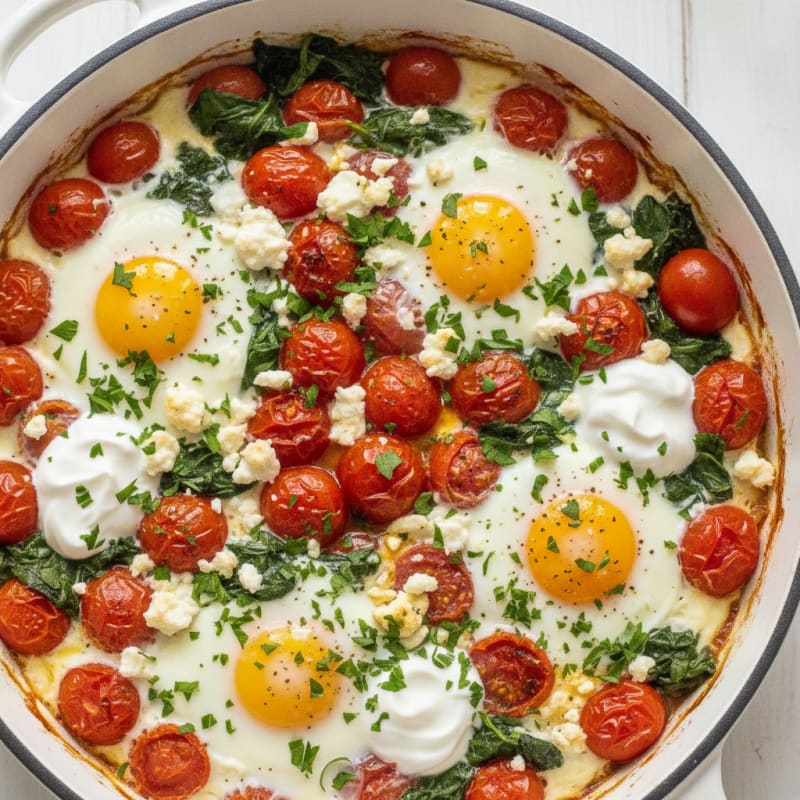 Baked Eggs with Roasted Tomatoes