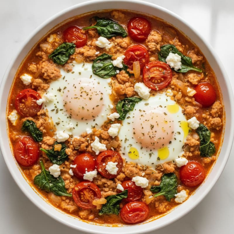 Baked Eggs with Roasted Tomatoes