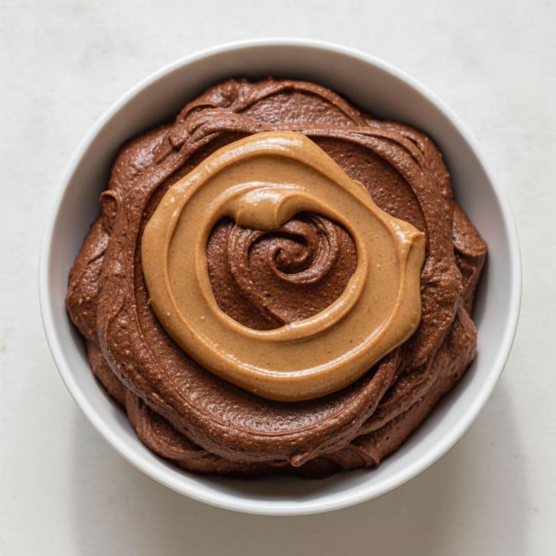 Silky Chocolate Protein Mousse with Almond Butter