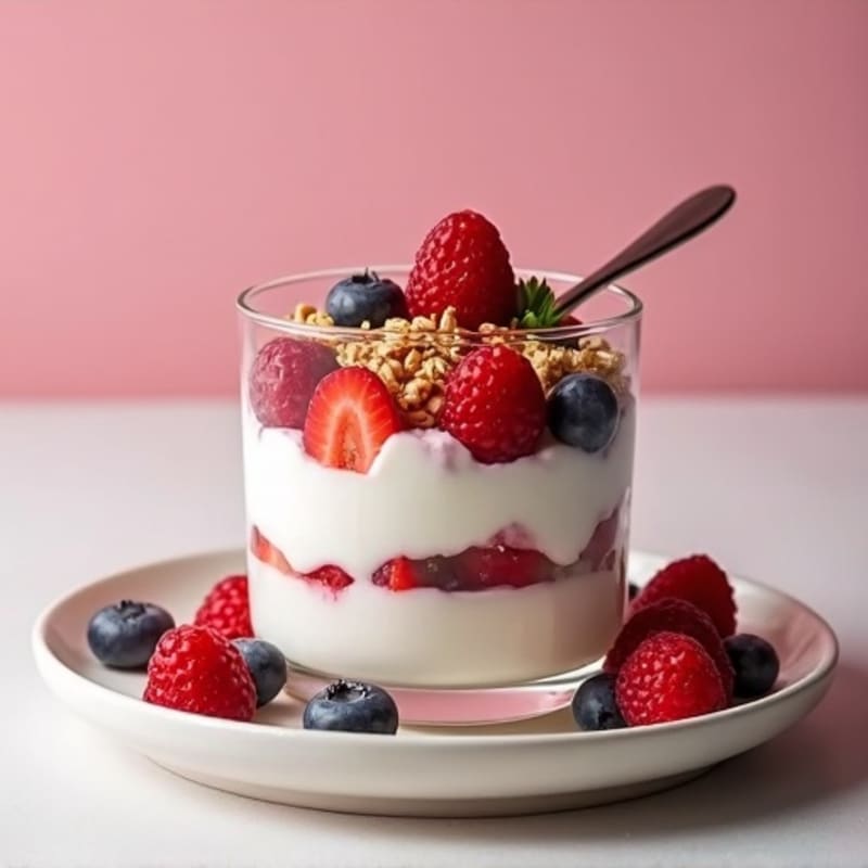 Creamy Greek Yogurt Protein Parfait with Berries