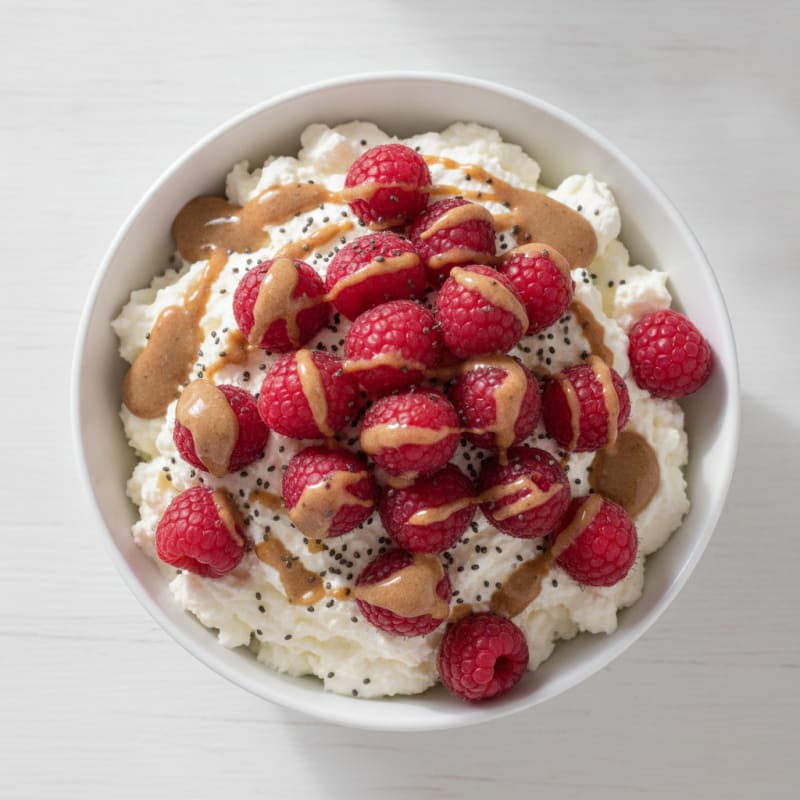 Silky Greek Yogurt Protein Pudding with Berries