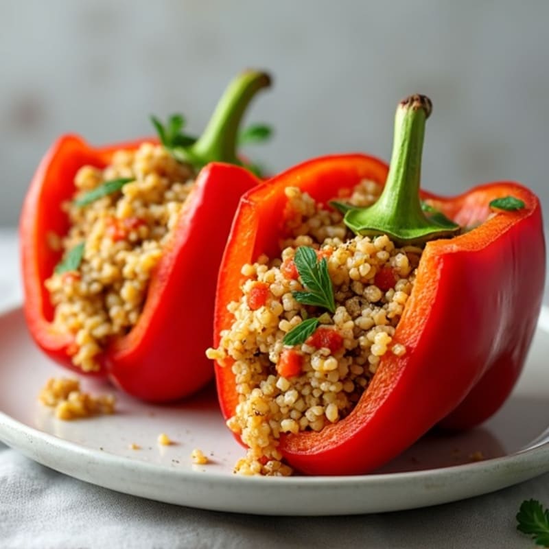 Protein-Packed Turkey and Quinoa Stuffed Bell Peppers