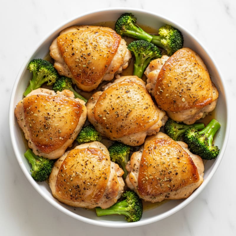 Crispy Roasted Chicken Thighs with Herbs