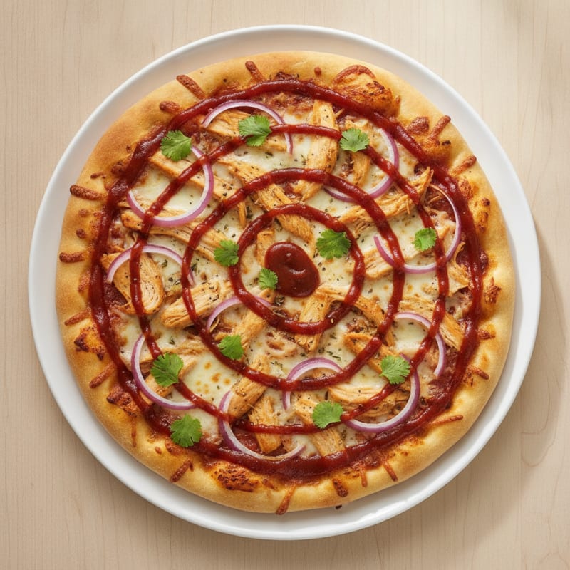 High-Protein BBQ Chicken Pizza with Red Onion