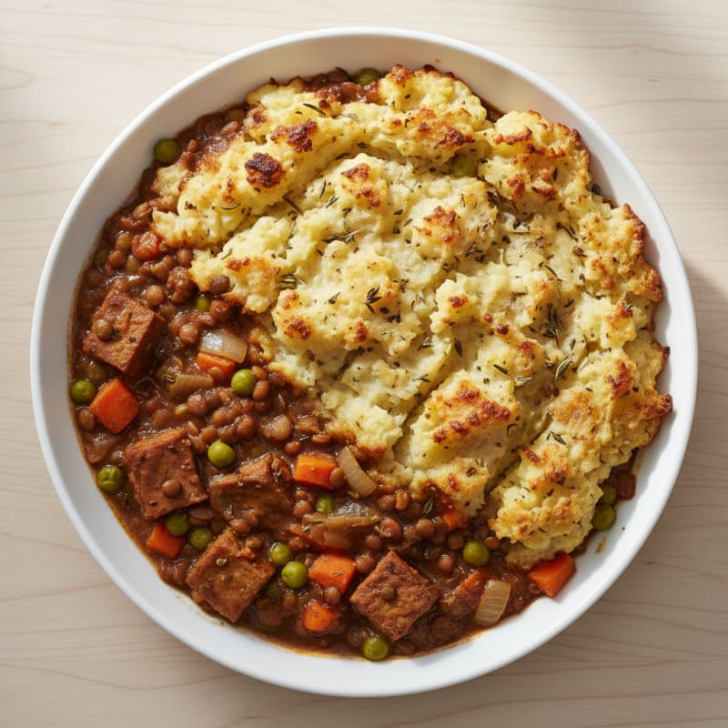 Lentil Shepherd's Pie with Root Vegetable Mash