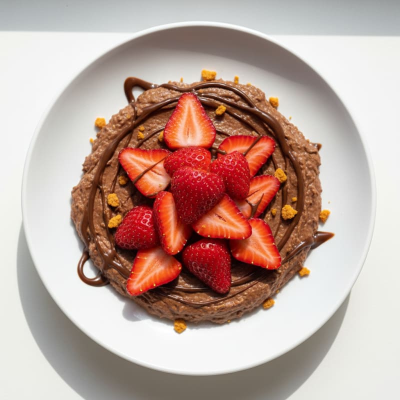 Creamy Lentil Protein Mousse with Fresh Fruit