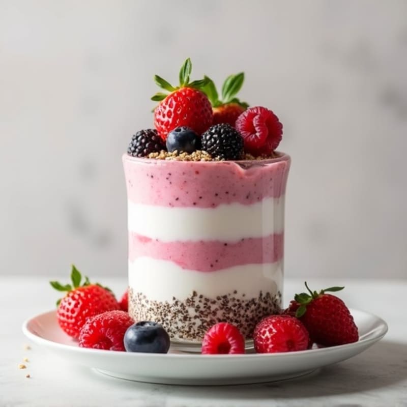 Greek Yogurt Protein Parfait with Berries