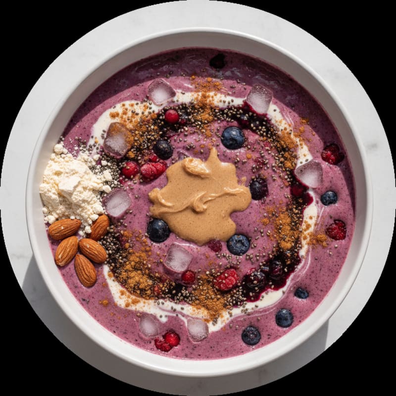 Berry Almond Protein Smoothie