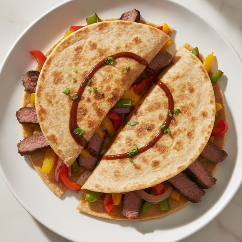 Seared Steak & Pepper Quesadillas