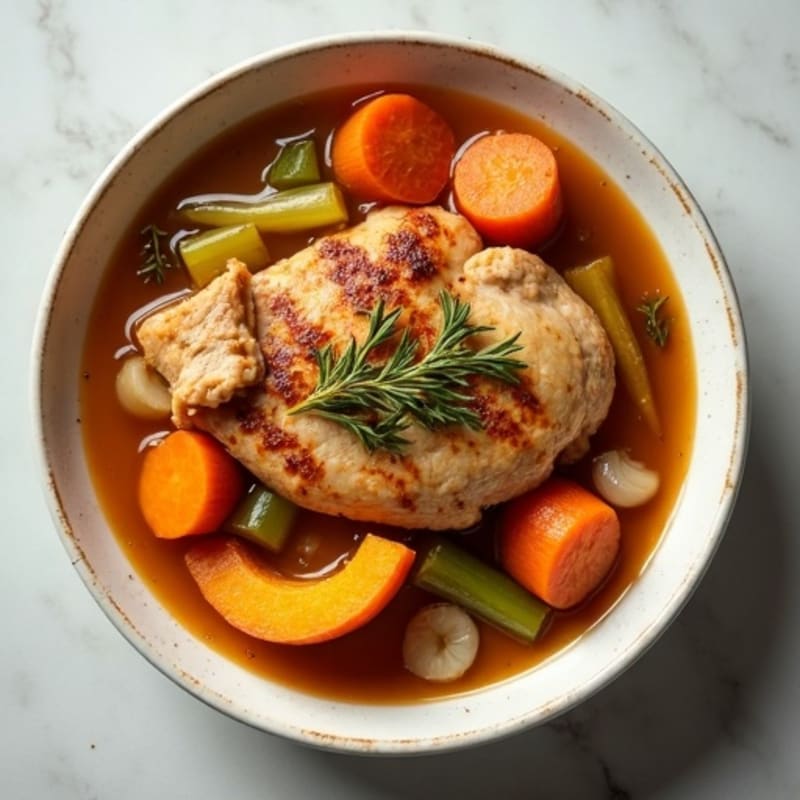 Hearty Roasted Pumpkin and Turkey Stew