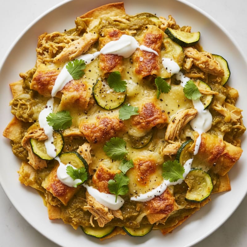 Chicken Enchilada Bake with Green Chile