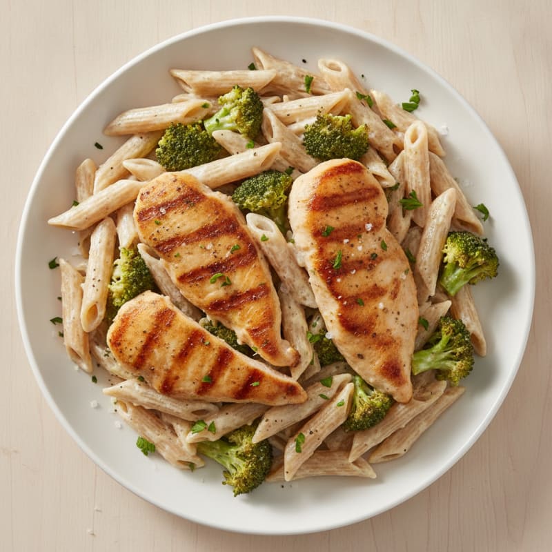 Garlic Parmesan Chicken Alfredo Pasta