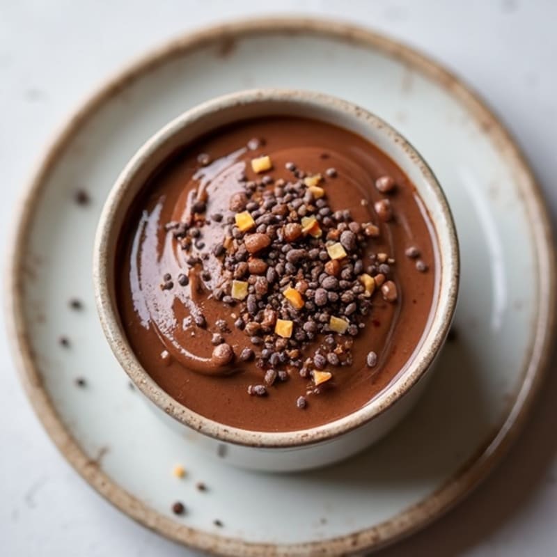 Silky Chocolate Protein Pudding with Chia Seeds