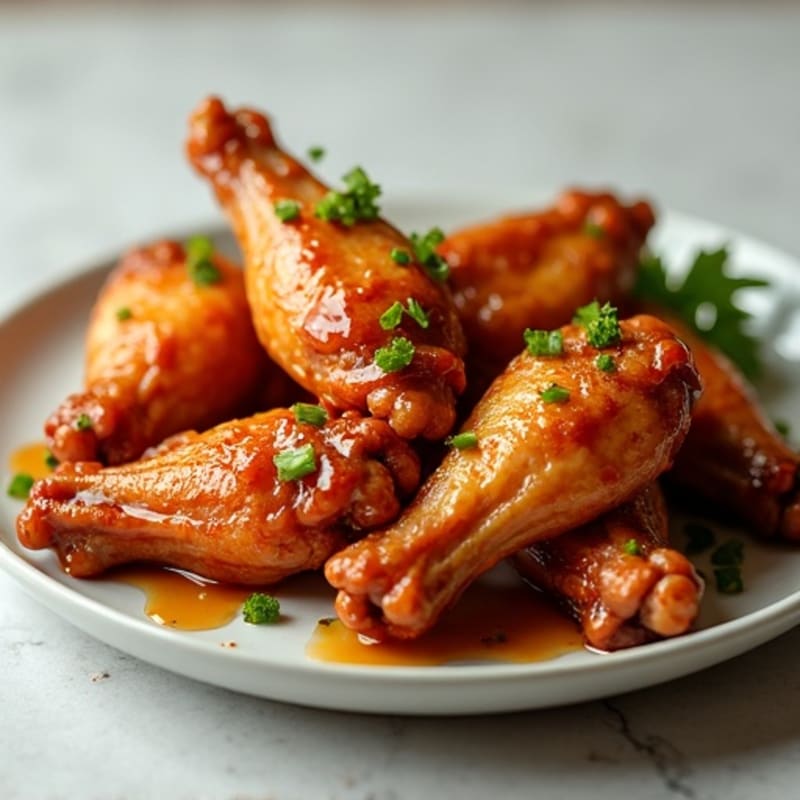 Crispy Baked Honey-Garlic Chicken Wings