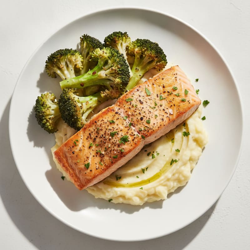 Garlic Herb Salmon with Roasted Vegetables
