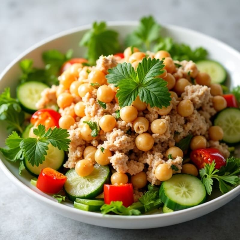 Herb-Citrus Tuna Salad with Crunchy Vegetables