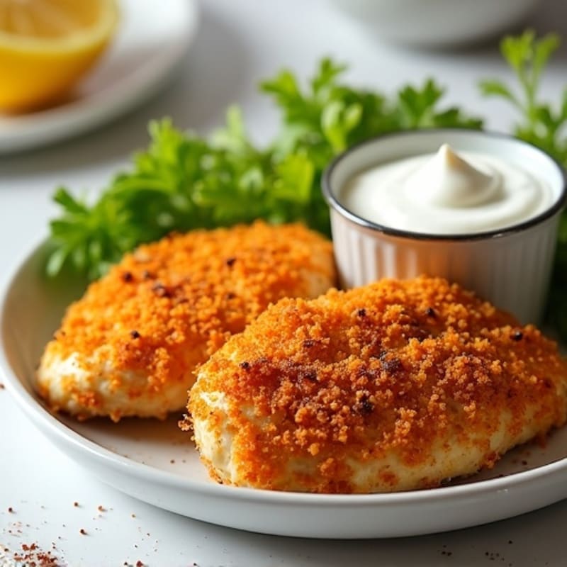 Crispy Baked Chicken with Tangy Yogurt Marinade
