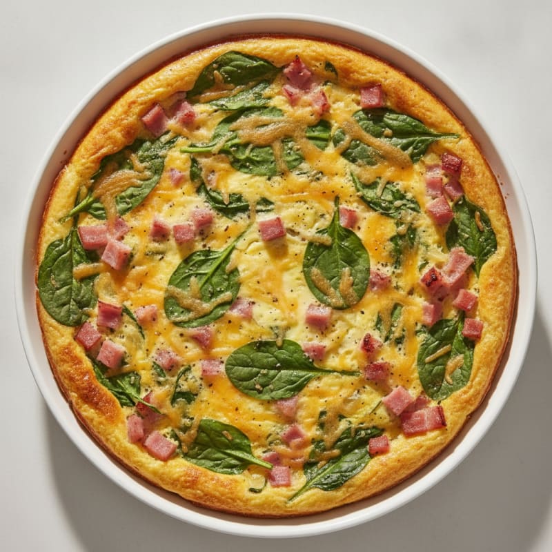Savory Ham and Swiss Quiche