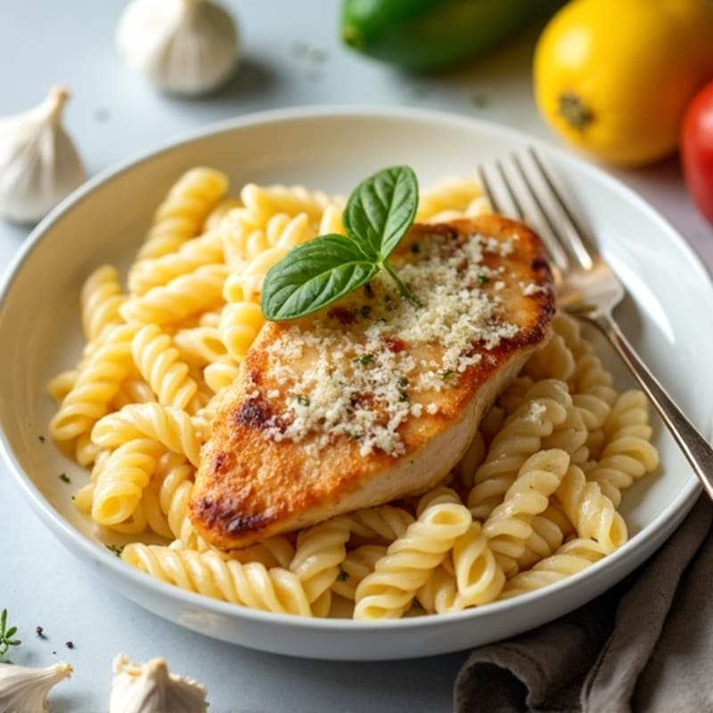 Creamy Garlic Parmesan Chicken Pasta