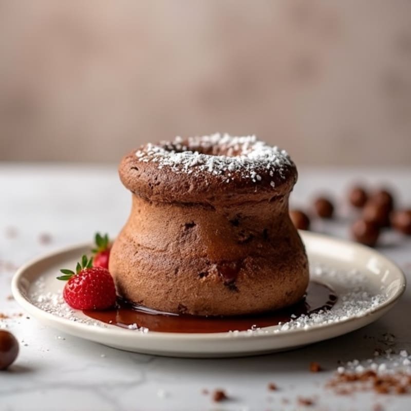 Dark Chocolate Protein Soufflé