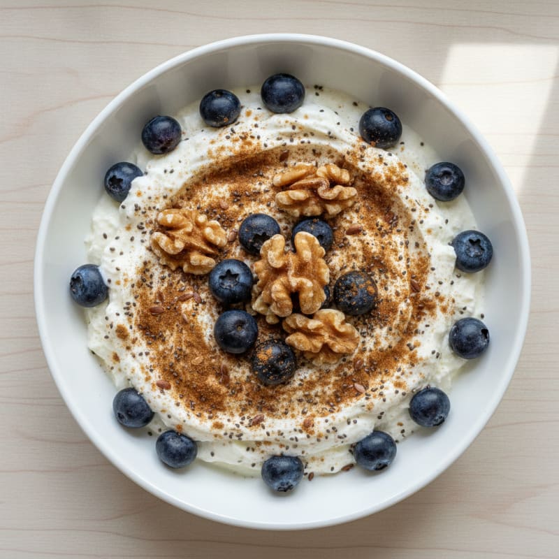 High-Protein Flax and Chia Yogurt Bowl