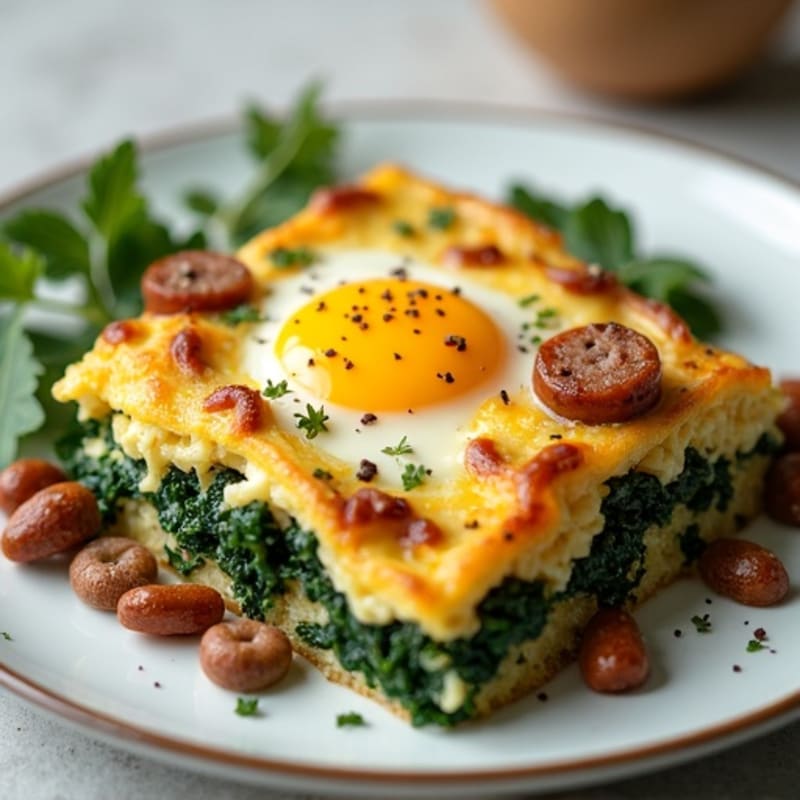 Savory Sausage and Kale Breakfast Casserole