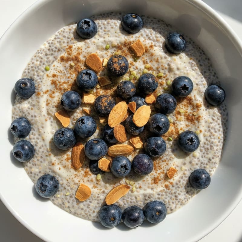 Blueberry-Almond Chia Power Bowl