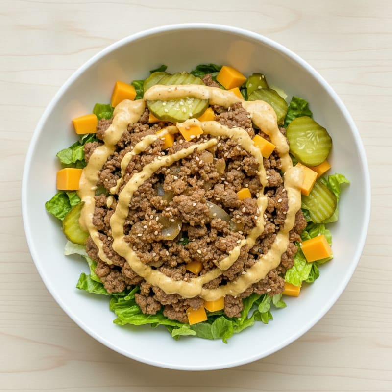 Big Mac Inspired Protein Bowl