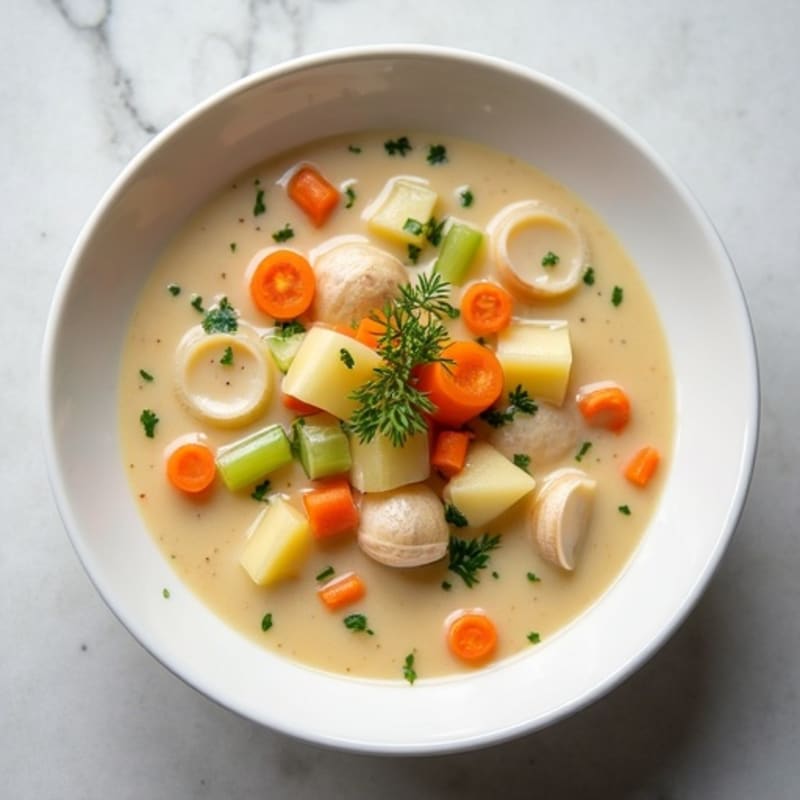 Healthy Creamy Clam Chowder