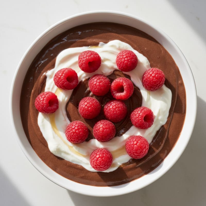 Silky Chocolate Protein Pudding with Greek Yogurt
